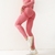 Leggings esportivos sem costura para mulher, cintura alta, elástico, cor sólid - loja online