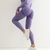 Leggings esportivos sem costura para mulher, cintura alta, elástico, cor sólid na internet