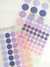 Cartela de Adesivos Dots (lilás e rosa) na internet