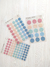Cartela de Adesivos Dots (azul e rosa)