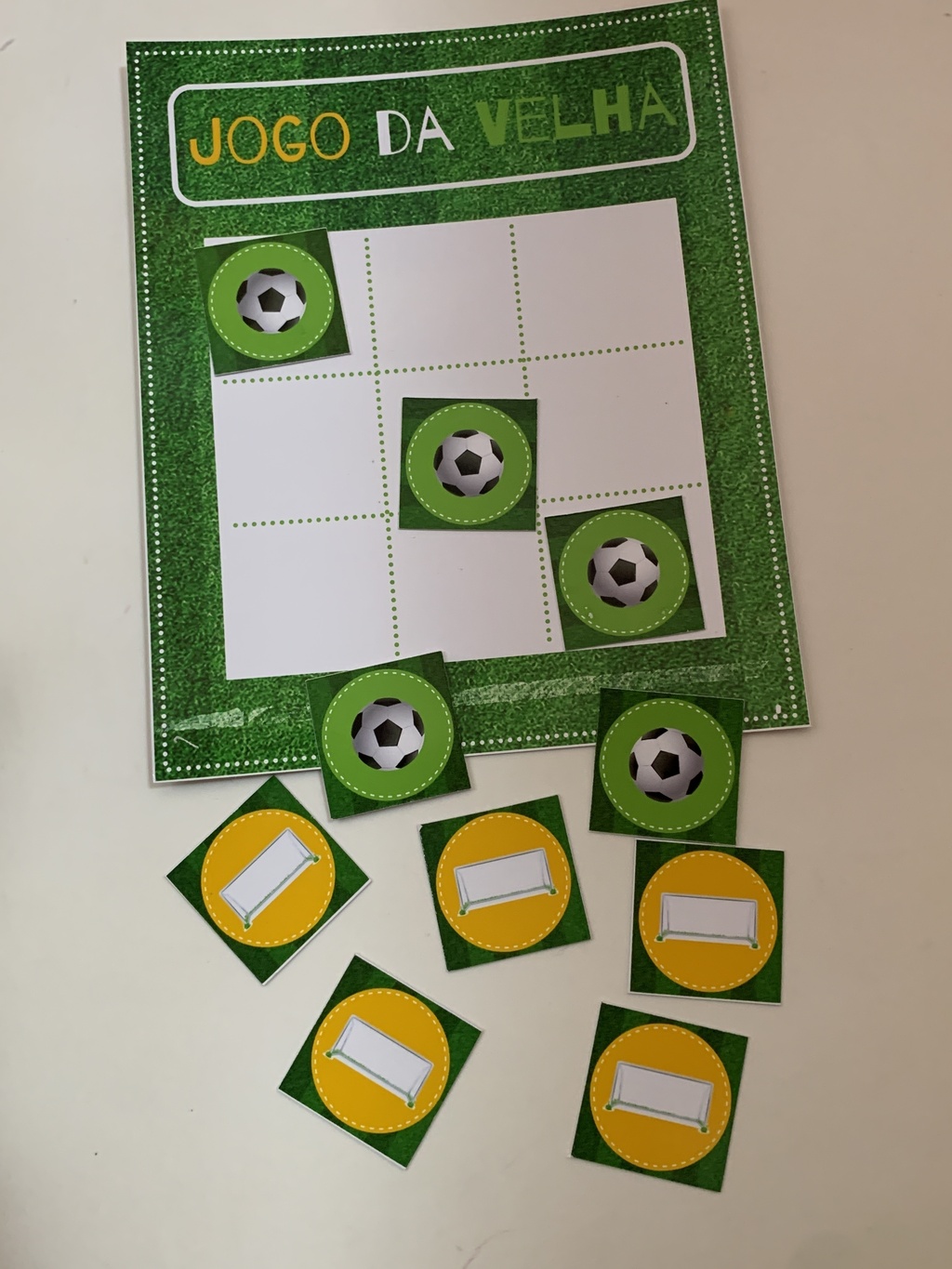 Kit Jogo da Velha com Bloquinho - Futebol