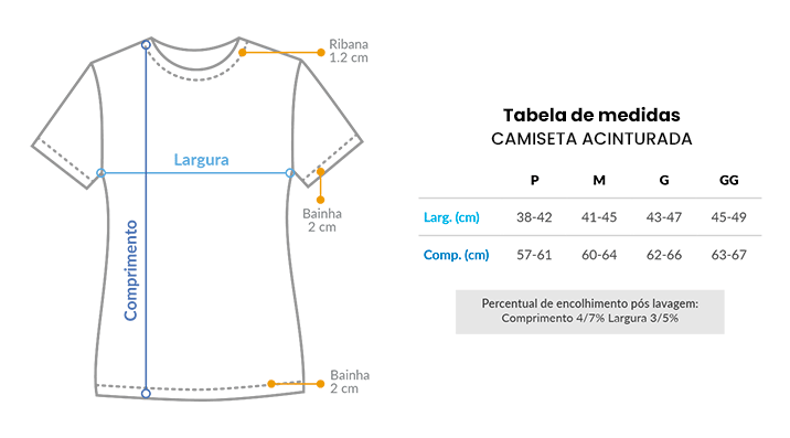 Camiseta Acinturada babylook Jogadora