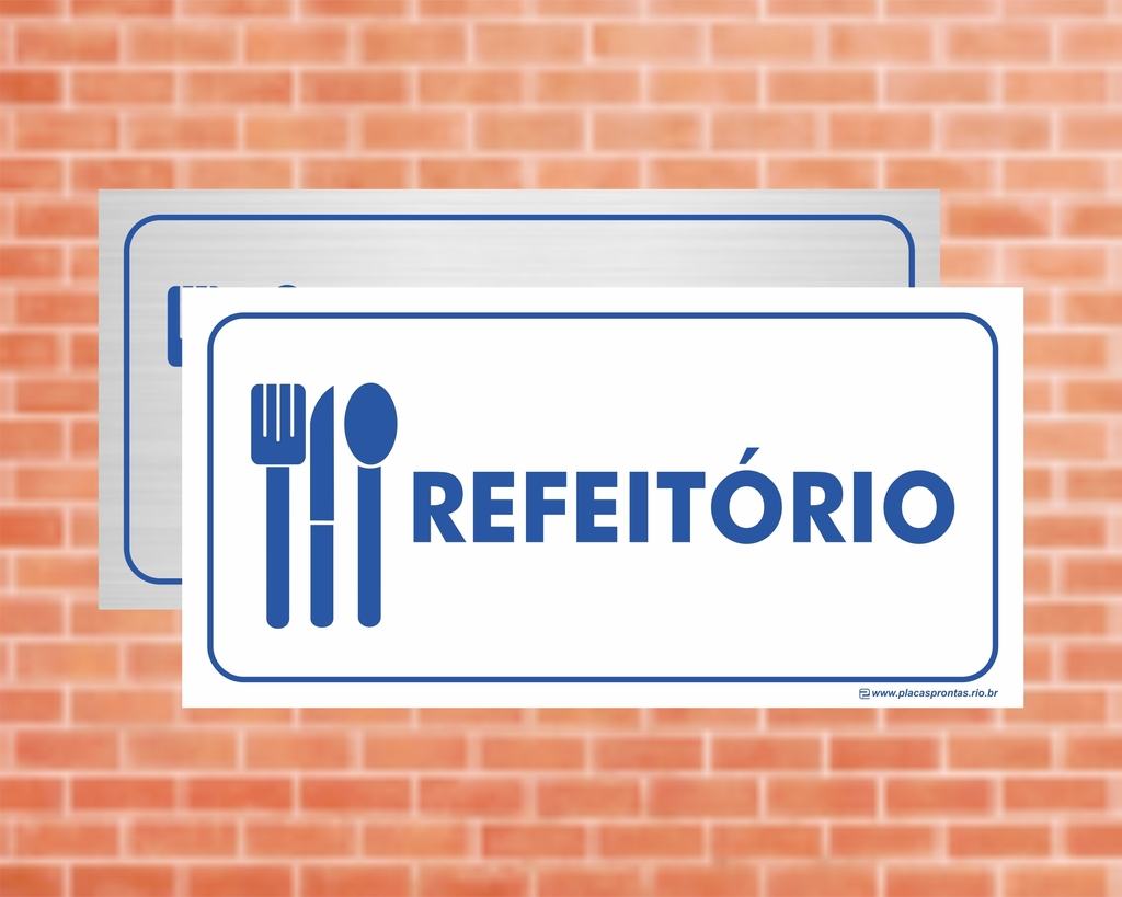 Placa de Sinalização Refeitório Placa de Sinalização