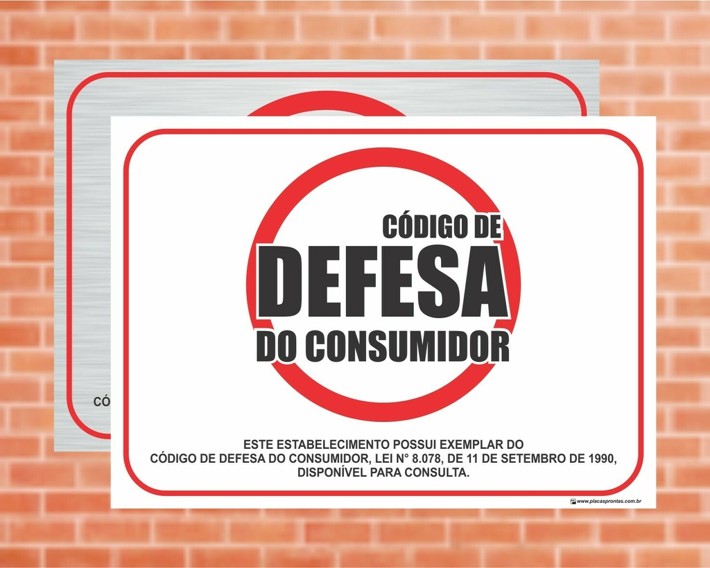 Placa de leis aviso este estabelecimento possui exemplar do código