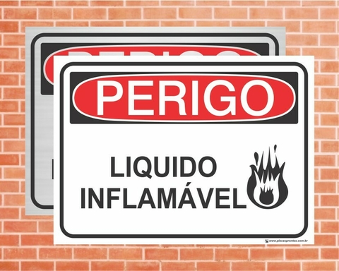 Placa de perigo produto tóxico - Trik