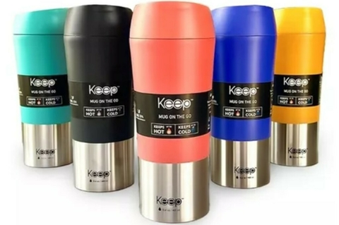 Taza Termico Mug Keep Hermetica X400ml Colores