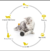 JUGUETE INTERACTIVO CON LUZ LED PARA GATO CV2-18 - FELI PETS