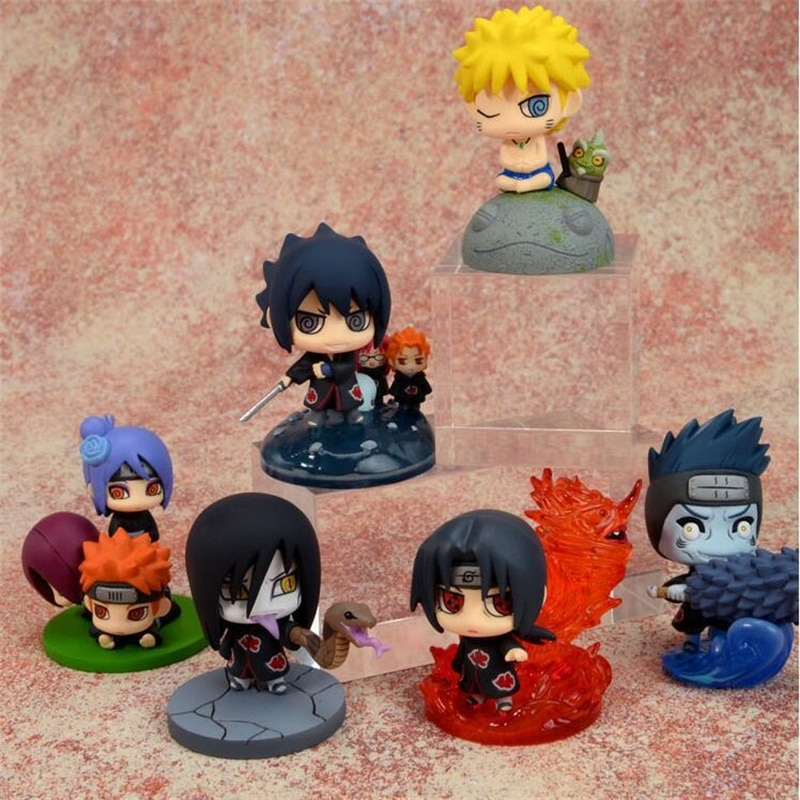 Mini Action Figure Itachi com o Sasuke pequeno - Naruto - Loja