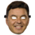 Careta Marcelo Gallardo Sonriendo Famosos Cotillon Disfraz