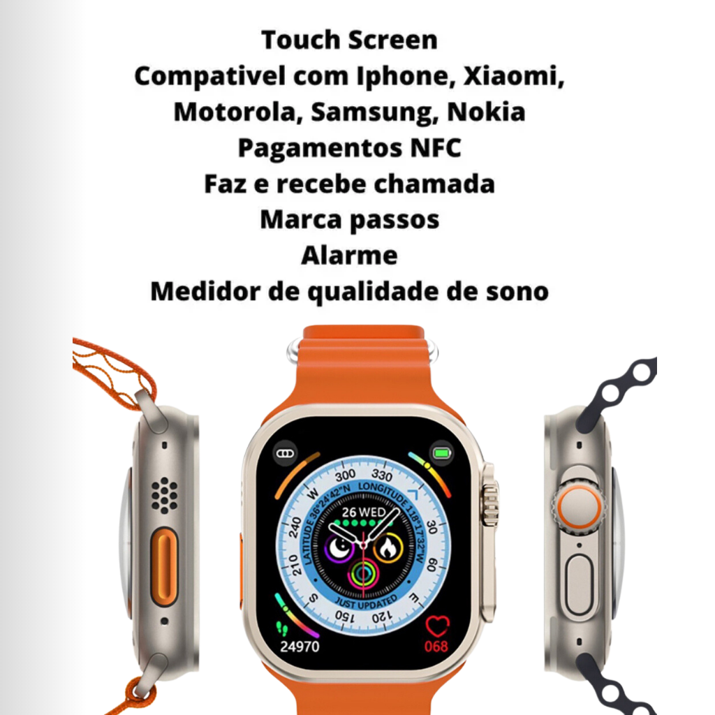 Relógio Inteligente Smart Watch N8 Max Android Ios