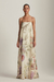 VESTIDO LINHO LONGO ALÇA FLORAL OFF WHITE - TIG