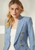 BLAZER ITALY JEANS CLARO - AMMIS - loja online