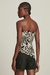 TOP LINHO ASSIMÉTRICO RENDA CROCHET - TIG - loja online