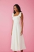 VESTIDO MIDI CAMILE OFF WHITE - FABULOUS AGILITÀ