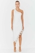 VESTIDO MIDI UM OMBRO SO COM RENDA