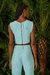 BLUSA CROPPED RECORD AZUL SERENO - comprar online