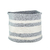 Cesta De Algodón Blanca y Gris Large en internet