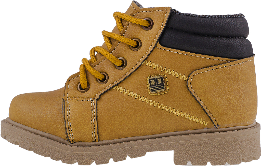 Bota Coturno Infantil Masculina Mostarda Club Happy