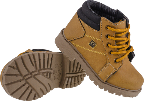 Bota Coturno Infantil Masculina Mostarda Club Happy