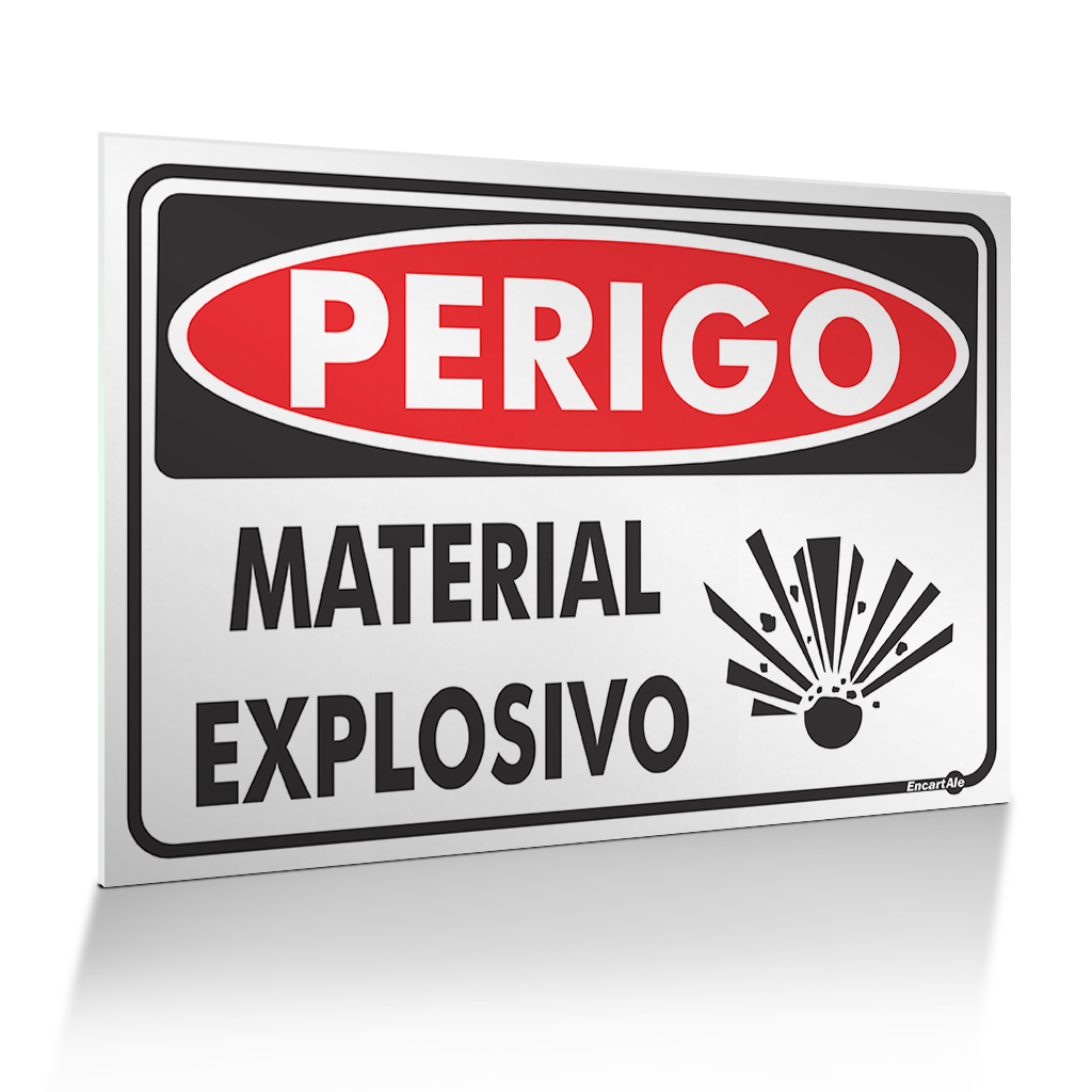 Placa Perigo Material Explosivo 9937