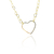 Pulseira de Corrente de Corações Folheado em Ouro 18k