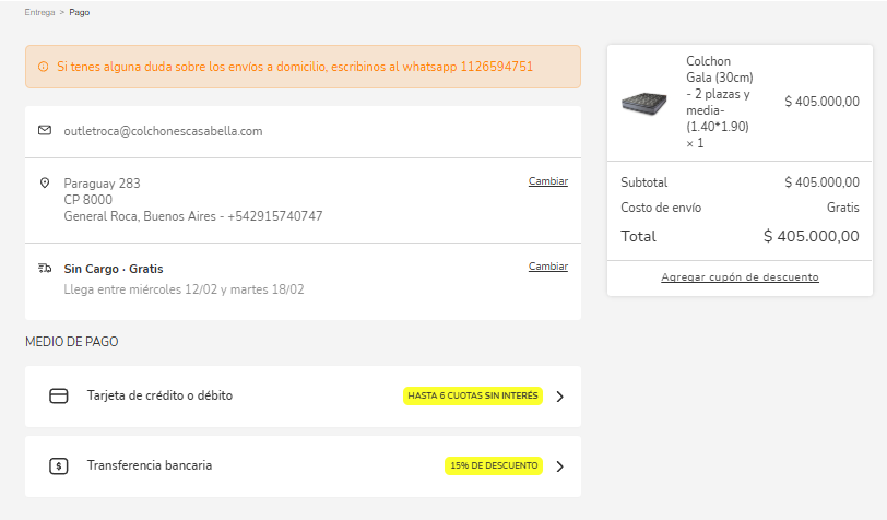 Paso 1 sobre como pagar con transferencia bancaria