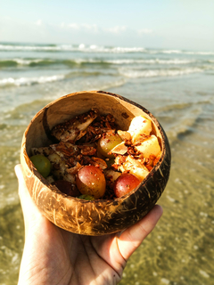Cumbuca na casca de coco na internet