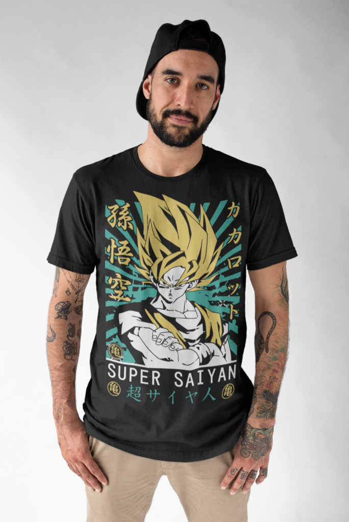 Camisa Camiseta Blusa Goku Kamehameha Dragon Ball Z