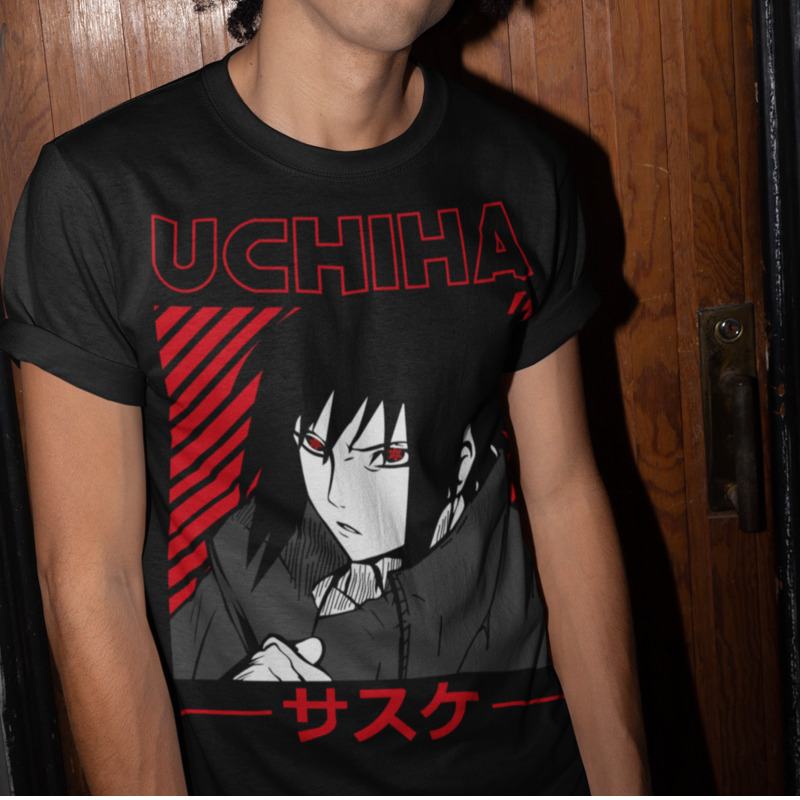 camisa camiseta do Sasuke Uchiha Naruto