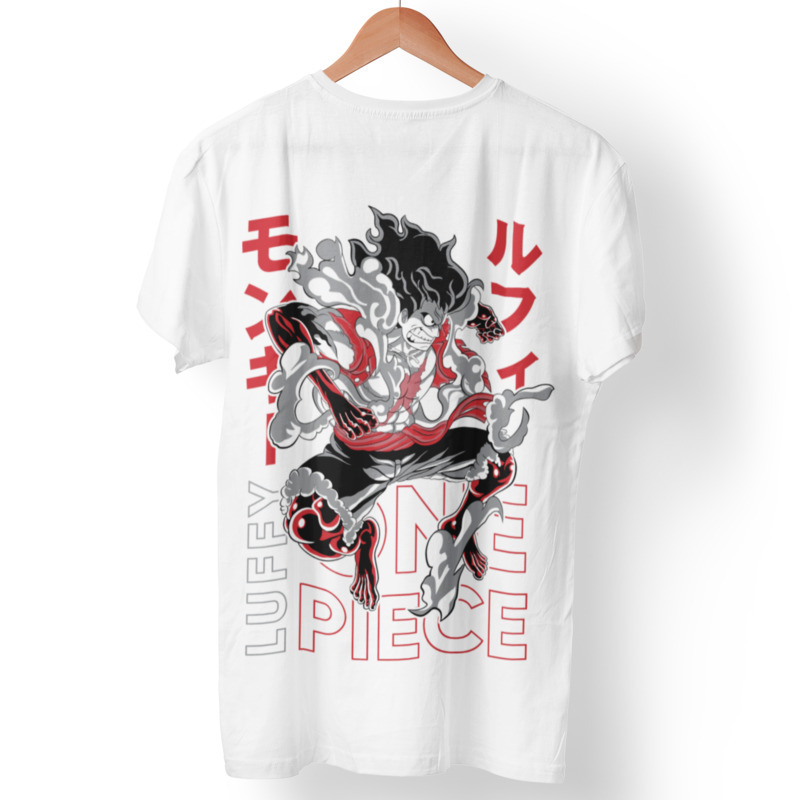 Camiseta T-shirt One Piece D. Luffy - Branco