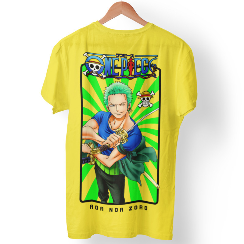 Camiseta Zoro Sola One Piece 100% Algodão Promoção