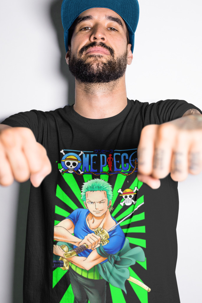 Camiseta Zoro Sola One Piece 100% Algodão Promoção