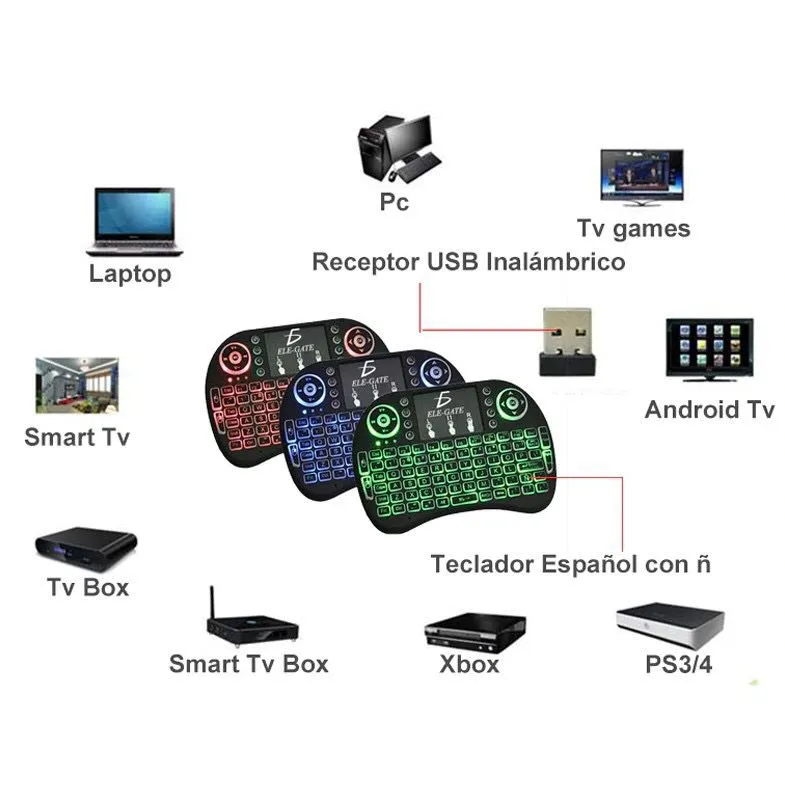 Mini teclado programável teclas, concha de acrílico, teclado para jogos sem  fio, portátil, fácil de instalar, interface tipo C, modo, sem receptor