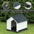 Casa para perro chico modelo minimalista Gris