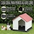 Casa para perro chico modelo minimalista Roja - tienda en línea