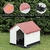 Casa para perro chico modelo minimalista Roja - comprar en línea