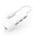 Adaptador USB 2.0 a Red RJ45 con 3 puertos USB