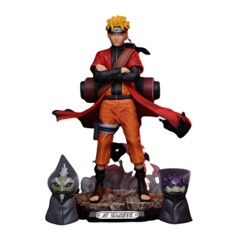 Boneco Naruto Uzumaki 25cm Action Figure Anime Troca Rosto