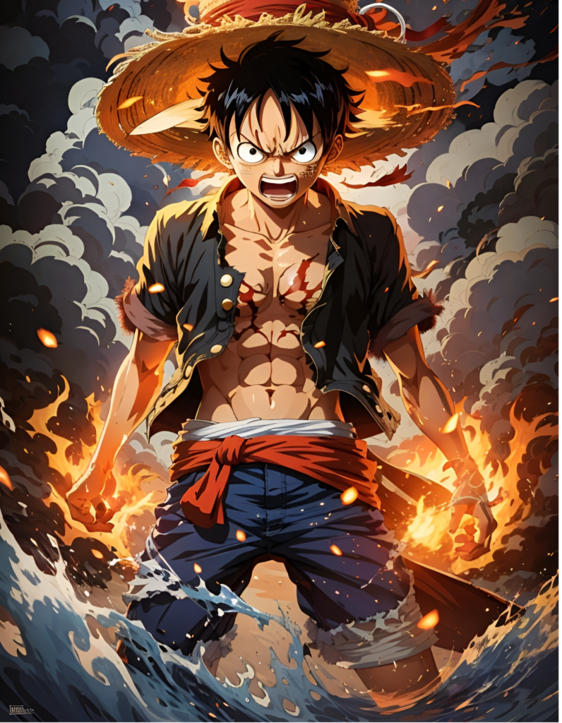 Bandeira Anime One Piece Desenho Comic Luffy