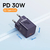 Carregador Baseus GaN mini USB-C de 20 W e 30 W