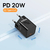 Carregador Baseus GaN mini USB-C de 20 W e 30 W