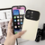 Case/capa colorida com relevo de câmera para iPhones a partir do 11 na internet