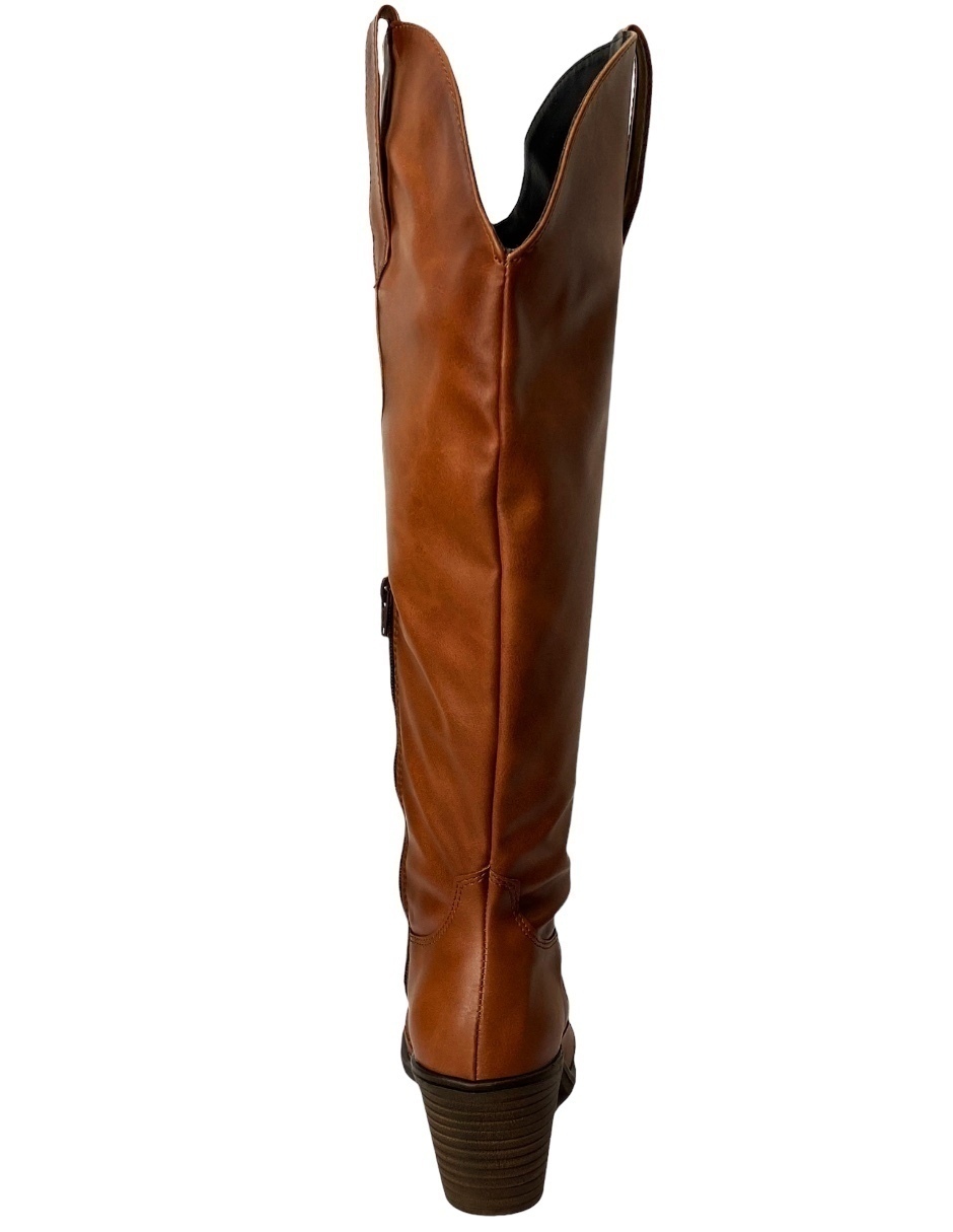 Botas Vaqueras Wetkiss Para Mujer Anchas Pantorrillas Hasta La Rodilla Negras - Venta