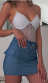 Pollera cargo brillos