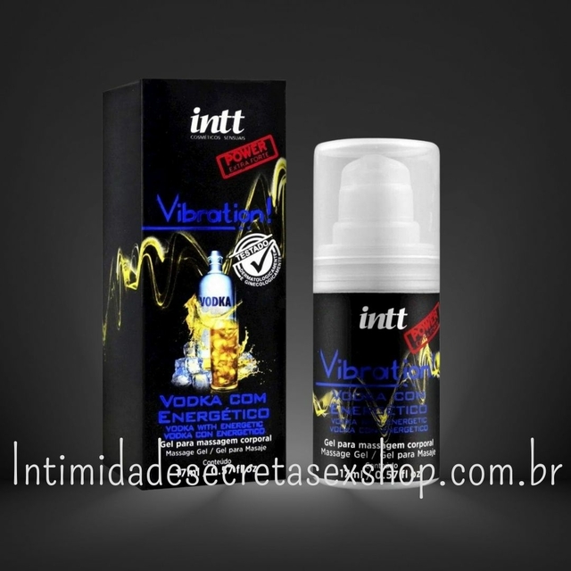 Vibration Gel Excitante Que Vibra Power Extra Forte Sabor Vodka Com EnergÉtico 17ml Intt 2087