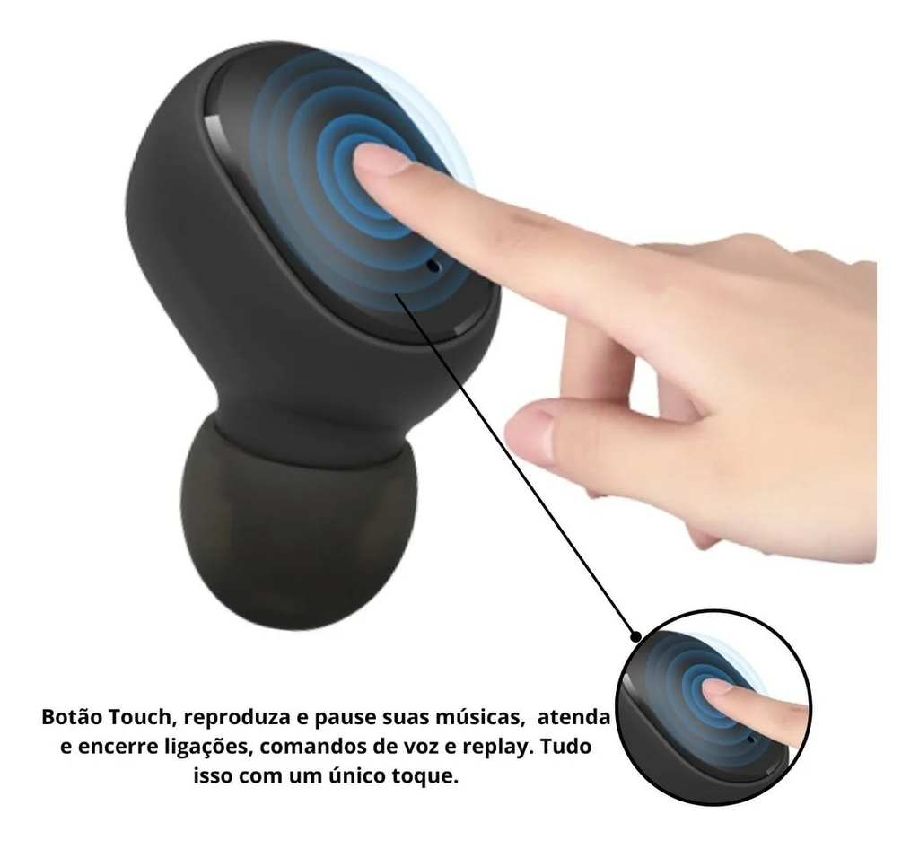 Fones De Ouvido EasyGamer Esportivo à Prova D'água Bluetooth P