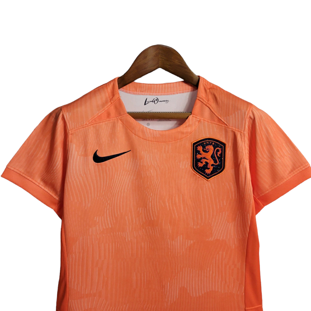 Camisa Seleção da Holanda Home 22/23 Torcedor Nike Masculina - Laranja