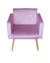 Poltrona Decorativa/Recepção Diplomata Rosa - comprar online