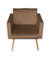 Poltrona Decorativa/Recepção Diplomata Marrom - comprar online