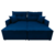 Sofá Cama Sem Caixa 2 Metros - Retrátil e Reclinável - Espuma D33 Dupla Camada - Azul